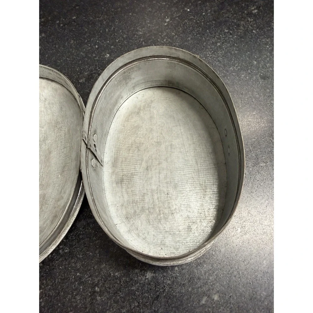 Vintage Indian Brass Chapati Box Roti Dabba 7
